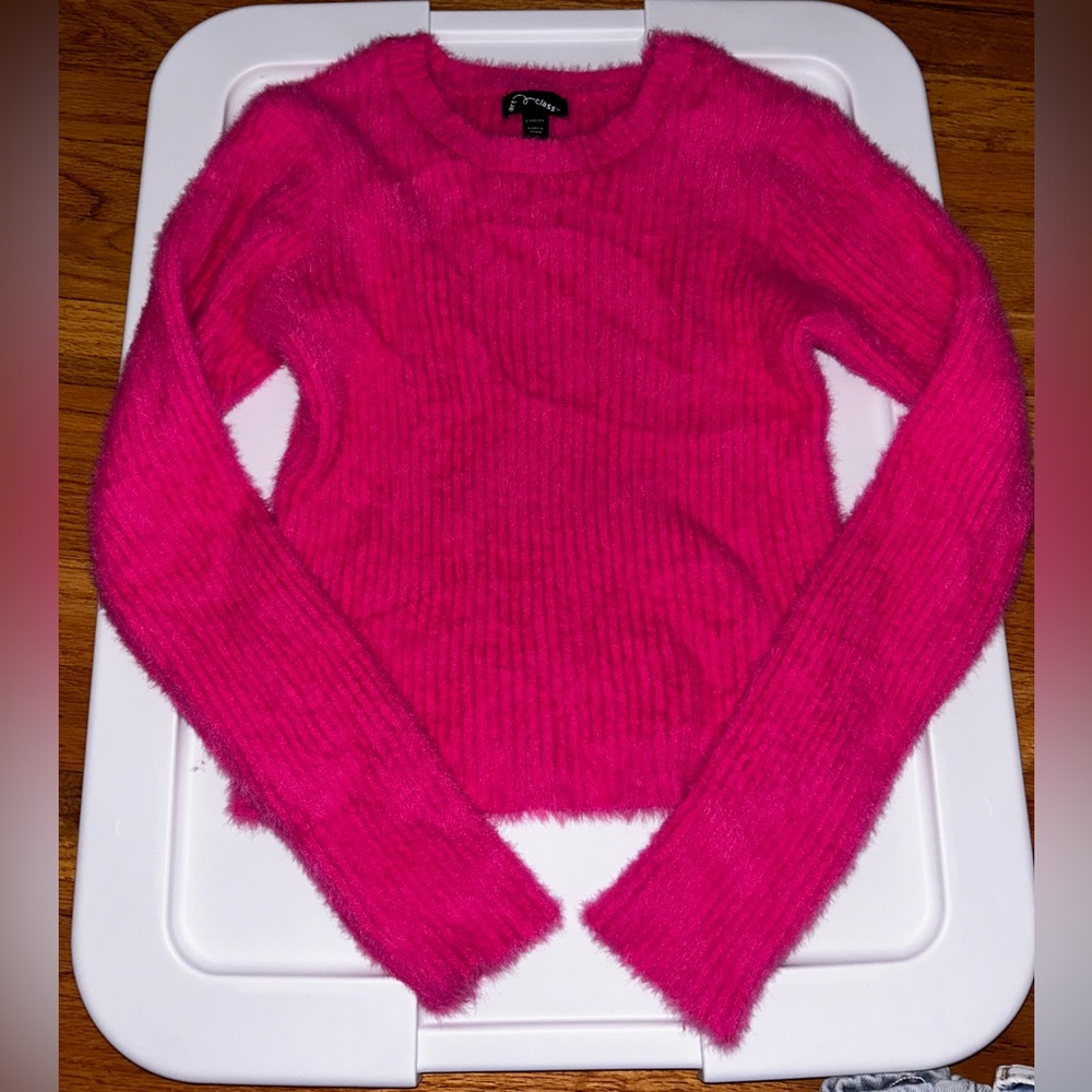 Girls hot pink sweater